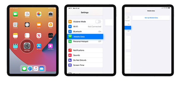 Ipad, máy tính bảng hỗ trợ eSIM