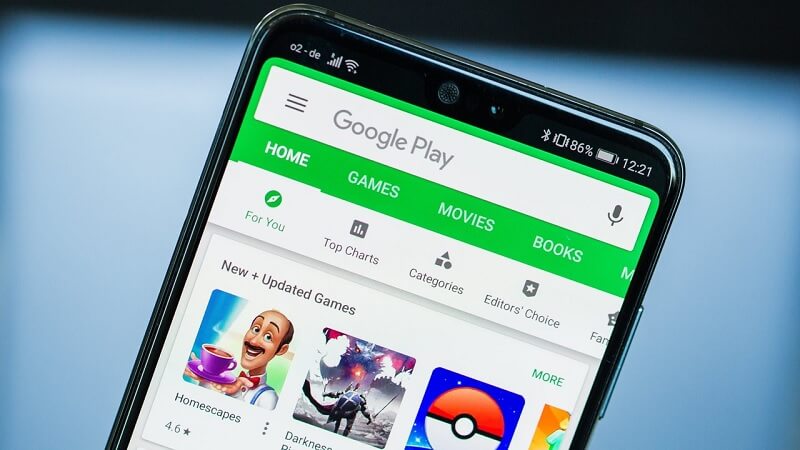 Lựa chọn app mua thẻ điện thoại qua Google play